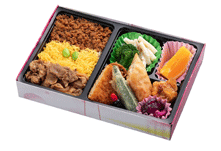 肉めし三色弁当